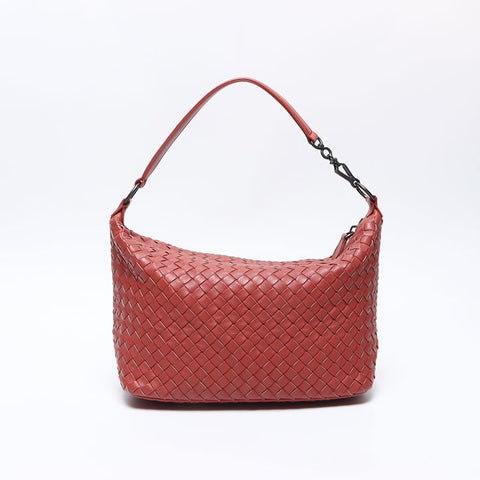 ボッテガヴェネタ BOTTEGAVENETA イントレチャート ショルダーバッグ ブラウン WS14232
