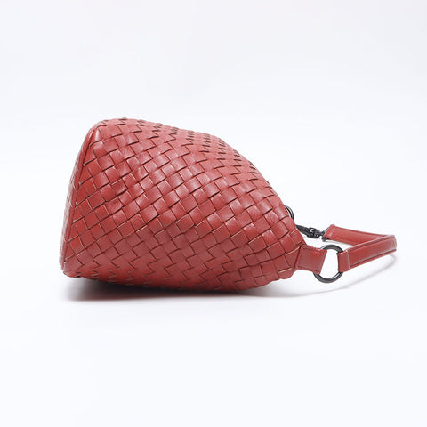 ボッテガヴェネタ BOTTEGAVENETA イントレチャート ショルダーバッグ ブラウン WS14232