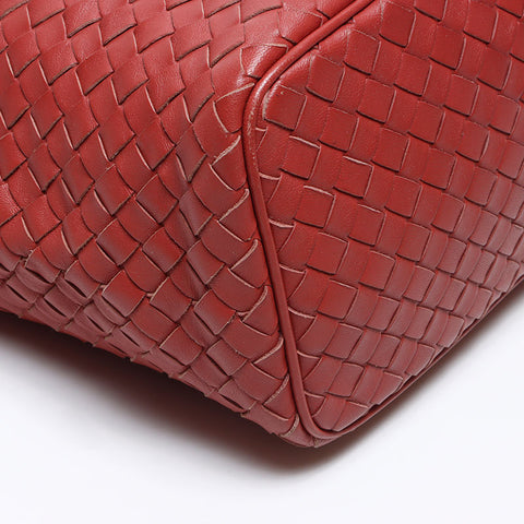 ボッテガヴェネタ BOTTEGAVENETA イントレチャート ショルダーバッグ ブラウン WS14232