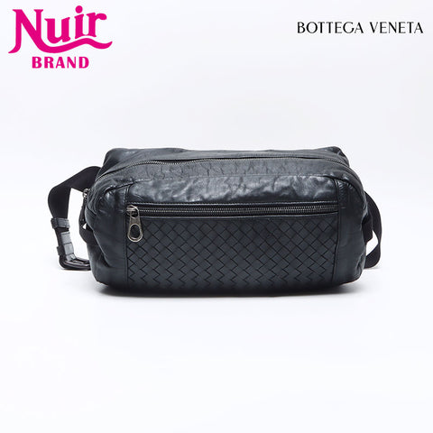 ボッテガヴェネタ BOTTEGAVENETA イントレチャート ウエストバッグ ブラック WS14233