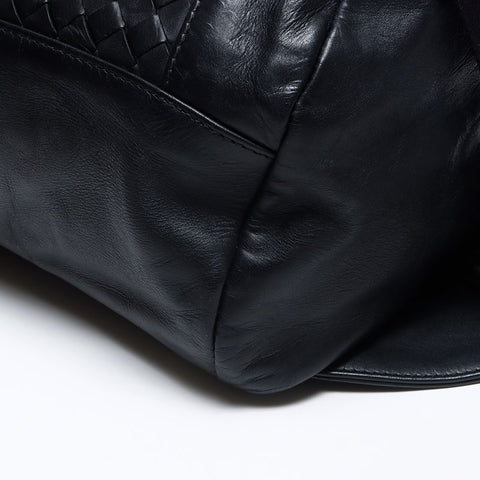 ボッテガヴェネタ BOTTEGAVENETA イントレチャート ウエストバッグ ブラック WS14233