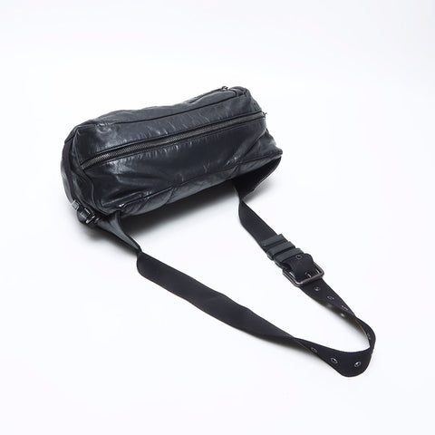 ボッテガヴェネタ BOTTEGAVENETA イントレチャート ウエストバッグ ブラック WS14233