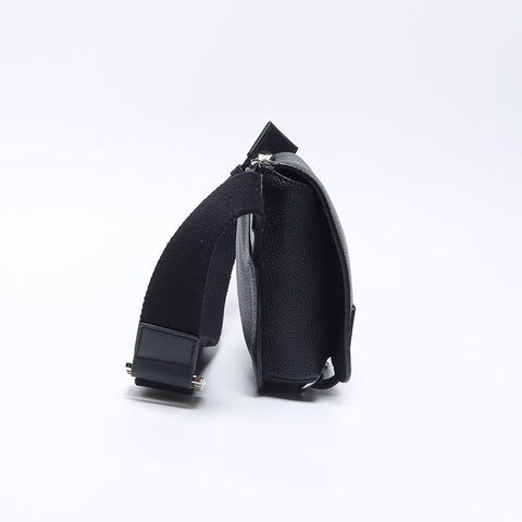 ロエベ LOEWE ミリタリー レザー ボディーバッグ ウエストバッグ ブラック WS14234