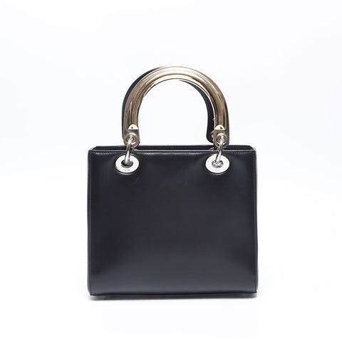 クリスチャンディオール Christian Dior カーフスキン レディディオール 2way ショルダーバッグ ブラック WS14236