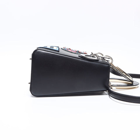 クリスチャンディオール Christian Dior カーフスキン レディディオール 2way ショルダーバッグ ブラック WS14236