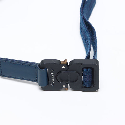 Christian Dior Oblique leather body bag Waist bag blue WS14237