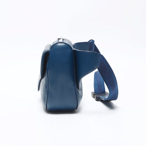 Christian Dior Oblique leather body bag Waist bag blue WS14237