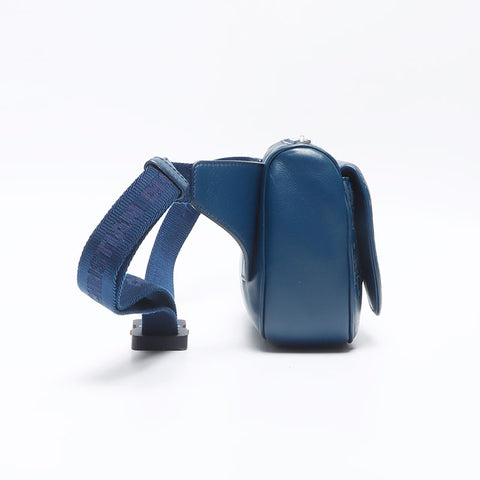 Christian Dior Oblique leather body bag Waist bag blue WS14237
