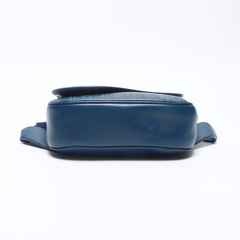 Christian Dior Oblique leather body bag Waist bag blue WS14237