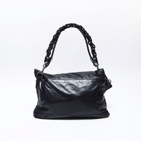 グッチ GUCCI スタッズ レザー ショルダーバッグ ブラック WS14239