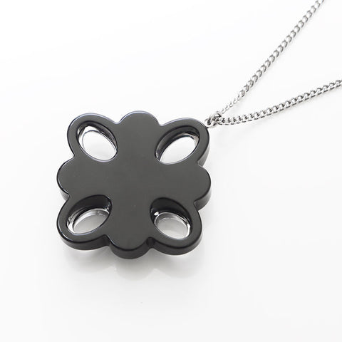 CHANEL Rhinestone COCO Mark 16P Necklace black WS14240