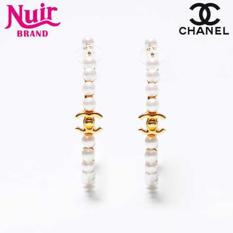 シャネル CHANEL B20A フープ ターンロック ココマーク 2020 ピアス ゴールド WS14241