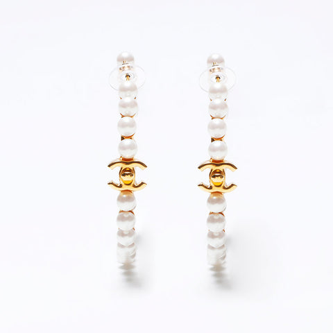 CHANEL B20A Hoop Turnlock COCO Mark 2020 Pierce gold WS14241