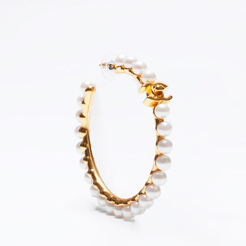 CHANEL B20A Hoop Turnlock COCO Mark 2020 Pierce gold WS14241