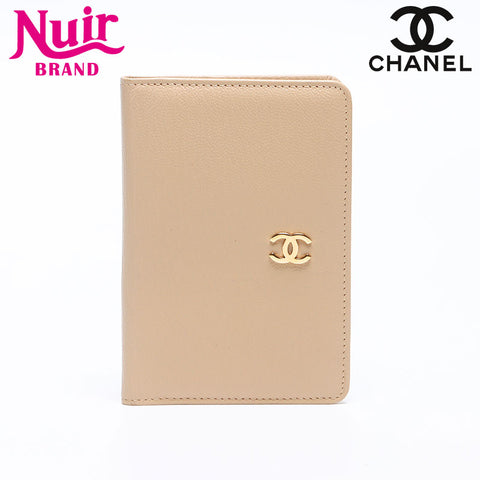 シャネル CHANEL カードケース ココマーク 6番台 2000-2001 カードケース ベージュ WS14244