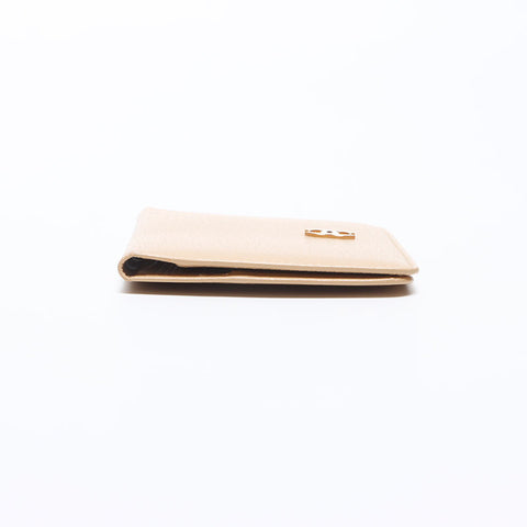 CHANEL Card Case COCO Mark 6th series 2000-2001 Card Case beige WS14244