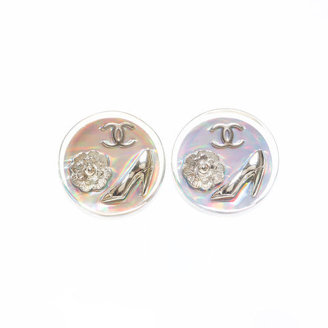 シャネル CHANEL 97P 1997 ココマーク アイコンモチーフ イヤリング シルバー WS14247