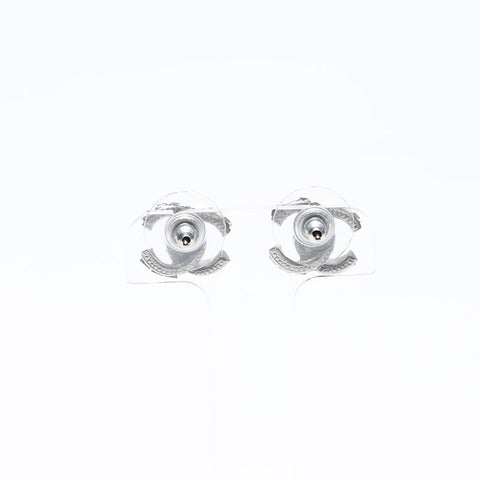 シャネル CHANEL 14P 2014 ミニ ココマーク ラインストーン ピアス シルバー WS14251