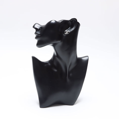 シャネル CHANEL 14P 2014 ミニ ココマーク ラインストーン ピアス シルバー WS14251