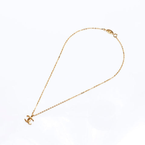 シャネル CHANEL ミニ ココマーク ネックレス ゴールド WS14253