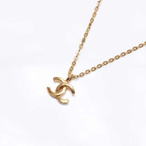 シャネル CHANEL ミニ ココマーク ネックレス ゴールド WS14253