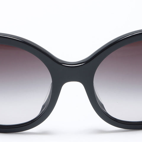 CHANEL Mini COCO Mark Oval Frame sunglasses black WS14255