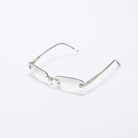 シャネル CHANEL リムレス ミニココマーク クリア サングラス シルバー WS14256