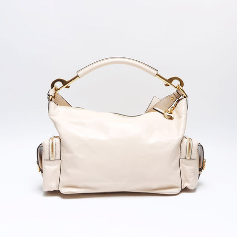 Chloe Camera Shining Leather 2024-2025s 2way Umhängetasche weiß WS14259