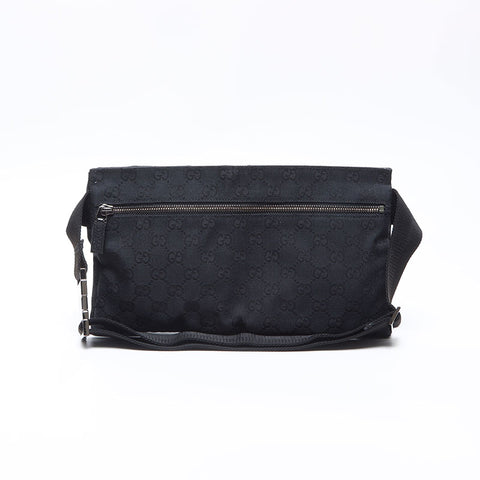 GUCCI GG canvas body bag Waist bag black WS14266