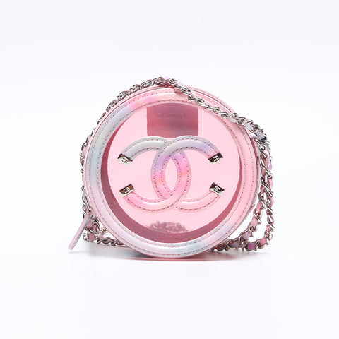 シャネル CHANEL CC フィリグリー ラウンド ミニ ココマーク 29番台 2020-2021 ショルダーバッグ ピンク WS14268