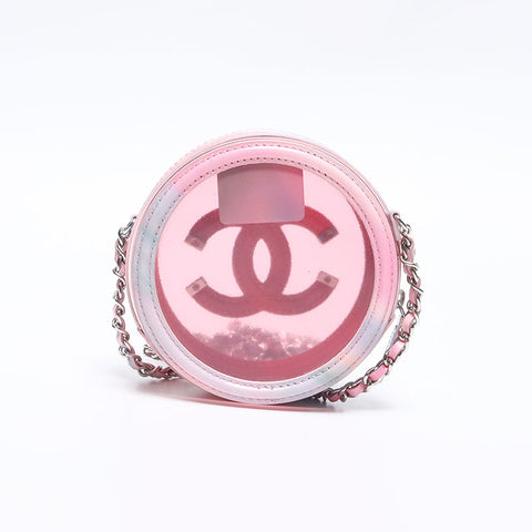 シャネル CHANEL CC フィリグリー ラウンド ミニ ココマーク 29番台 2020-2021 ショルダーバッグ ピンク WS14268