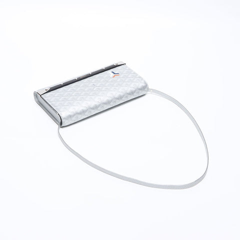 GOYARD Monte Carlo PM Y motif Shoulder Bag Silver WS14275