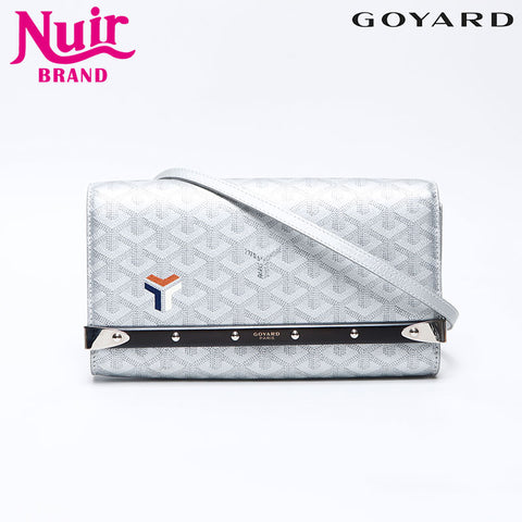 GOYARD Monte Carlo PM Y motif Shoulder Bag Silver WS14275