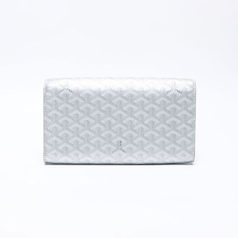 GOYARD Monte Carlo PM Y motif Shoulder Bag Silver WS14275