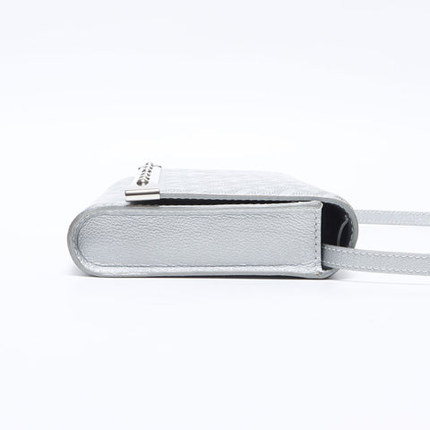 GOYARD Monte Carlo PM Y motif Shoulder Bag Silver WS14275