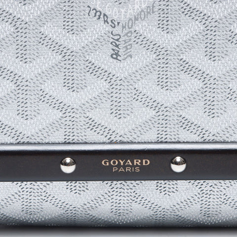 GOYARD Monte Carlo PM Y motif Shoulder Bag Silver WS14275