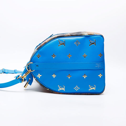 LOUIS VUITTON Masters Collection Keepall Bandouliere 50 Rubens Boston bag blue WS14278