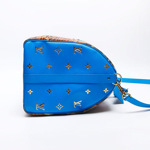 LOUIS VUITTON Masters Collection Keepall Bandouliere 50 Rubens Boston bag blue WS14278