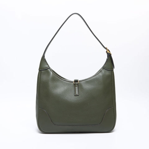 エルメス HERMES トリム 31 ◽️C 刻印 1999年製 ショルダーバッグ グリーン WS14279