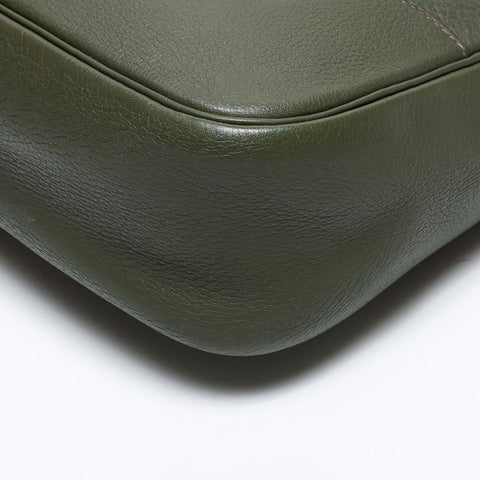 エルメス HERMES トリム 31 ◽️C 刻印 1999年製 ショルダーバッグ グリーン WS14279