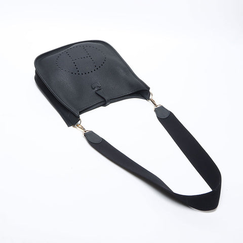HERMES Evelyn 1 PM Taurillon Clemence Clemence ◽️L stamped 2008 Shoulder Bag black WS14282