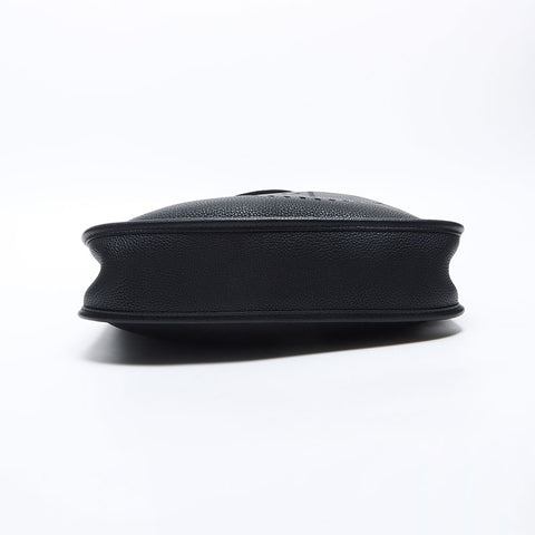 HERMES Evelyn 1 PM Taurillon Clemence Clemence ◽️L stamped 2008 Shoulder Bag black WS14282