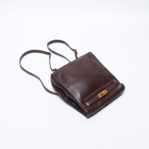 HERMES Kelly Ad ◽️C stamp Made in 1999 Backpack Â· Daypack Brown WS14283