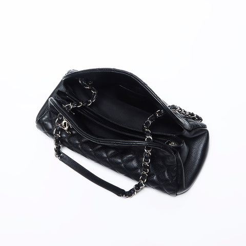 シャネル CHANEL キャビアスキン チェーン ココマーク 17番台 2013 ショルダーバッグ ブラック WS14284