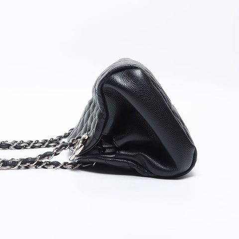CHANEL Caviar Skin Chain COCO Mark 17th Series 2013 Shoulder Bag black WS14284