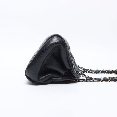シャネル CHANEL キャビアスキン チェーン ココマーク 17番台 2013 ショルダーバッグ ブラック WS14284