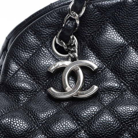 シャネル CHANEL キャビアスキン チェーン ココマーク 17番台 2013 ショルダーバッグ ブラック WS14284