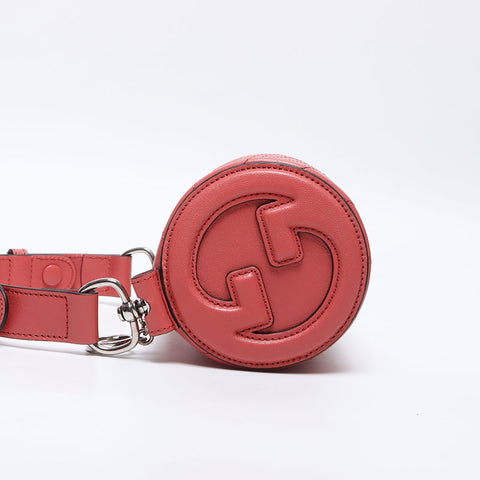 GUCCI 2way Blondie Leather Mini Shoulder Bag pink WS14285