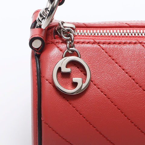 GUCCI 2way Blondie Leather Mini Shoulder Bag pink WS14285