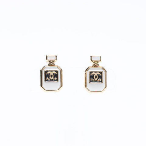 シャネル CHANEL B25C ボトル 2025 ココマーク ピアス ホワイト WS14287